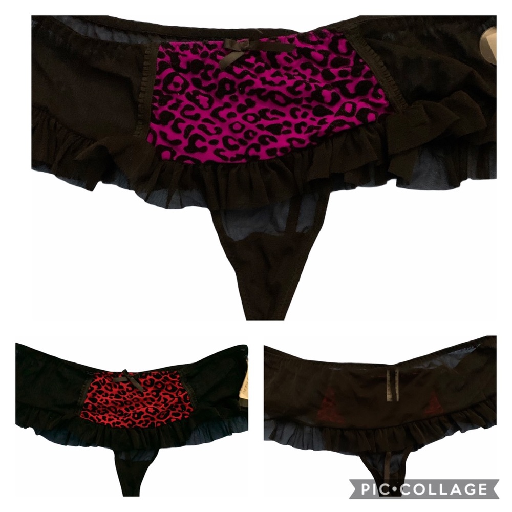 True desire lace ruffle skirt thong